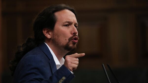 Pablo Iglesias, líder del partido Podemos - Sputnik Mundo