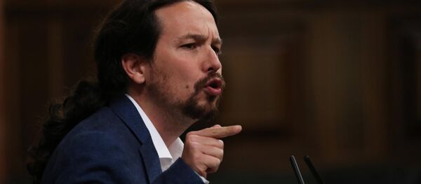 Pablo Iglesias, líder del partido Podemos - Sputnik Mundo