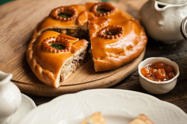 Una kulebiaka en la cafetería Pushkin - Sputnik Mundo