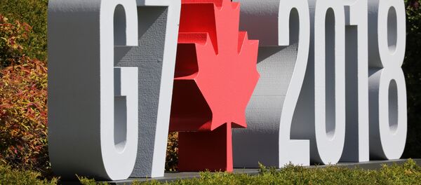 Logo de la reunión del G7 en Canadá Logo de la reunión del G7 en Canadá - Sputnik Mundo