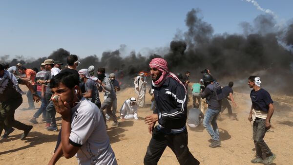 Protestas en la frontera entre Israel y la Franja de Gaza - Sputnik Mundo