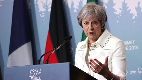 Theresa May, primera ministra del Reino Unido - Sputnik Mundo