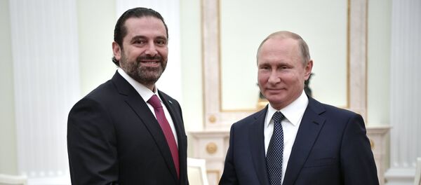 El primer ministro de Líbano, Saad Hariri y el presidente de Rusia, Vladímir Putin El primer ministro de Líbano, Saad Hariri y el presidente de Rusia, Vladímir Putin - Sputnik Mundo