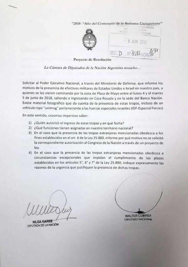 Proyecto de resolución de la Cámara de Diputados de la Nación Argentina - Sputnik Mundo