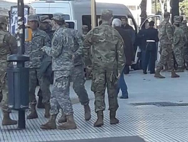 Soldados estadounidenses y equipamento israelí en Argentina - Sputnik Mundo