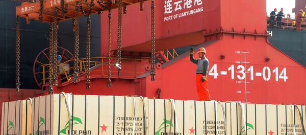 Contenedores con mercancías de China - Sputnik Mundo