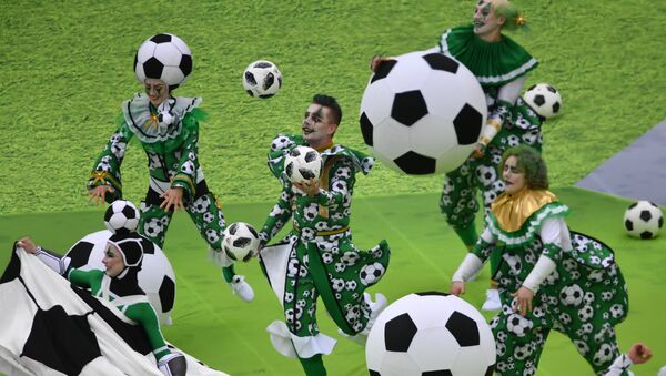 La ceremonia de apertura del Mundial de Rusia, 14 junio de 2018 La ceremonia de apertura del Mundial de Rusia, 14 junio de 2018 - Sputnik Mundo