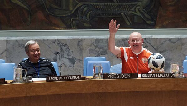 Vasili Nebenzia, representante permanente de Rusia ante la ONU - Sputnik Mundo