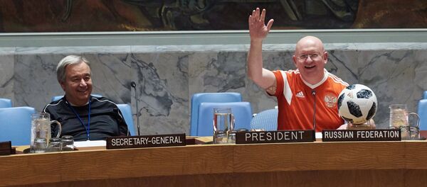 Vasili Nebenzia, representante permanente de Rusia ante la ONU - Sputnik Mundo