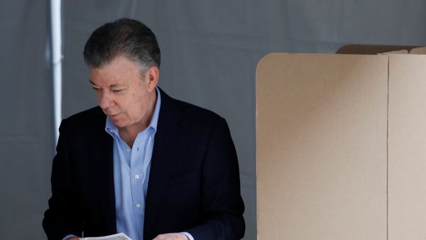 Juan Manuel Santos, presidente de Colombia Juan Manuel Santos, presidente de Colombia - Sputnik Mundo