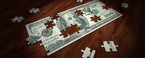 Un puzzle de dólar, referencial - Sputnik Mundo