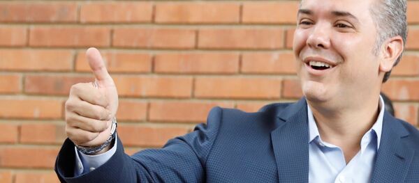 Iván Duque, elegido presidente de Colombia - Sputnik Mundo