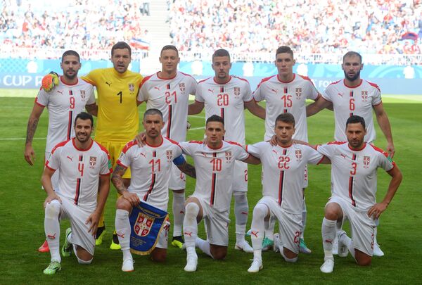 El equipo de Serbia en Rusia 2018 - Sputnik Mundo
