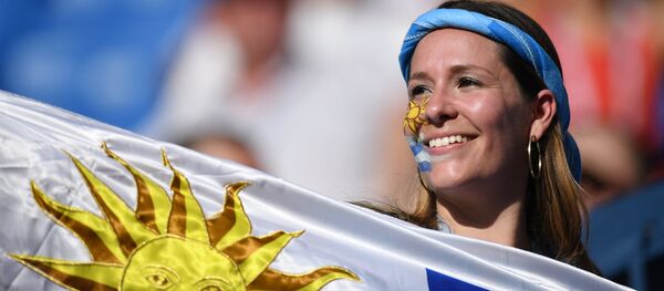 El mundo en las mejillas de las hermosas hinchas del Mundial de Rusia - Sputnik Mundo