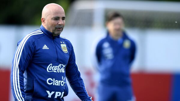 Jorge Sampaoli, entrenador de la selección argentina - Sputnik Mundo