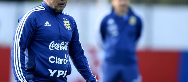 Jorge Sampaoli, entrenador de la selección argentina Jorge Sampaoli, entrenador de la selección argentina - Sputnik Mundo
