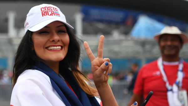 Hinchas de la delección de Costa Rica - Sputnik Mundo