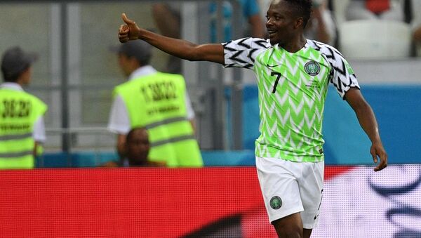 Ahmed Musa, jugador de la selección de Nigeria - Sputnik Mundo