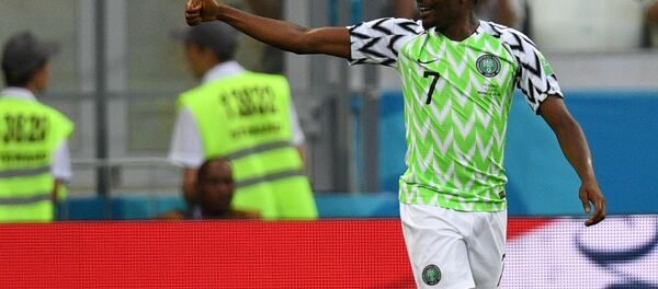 Ahmed Musa, jugador de la selección de Nigeria - Sputnik Mundo