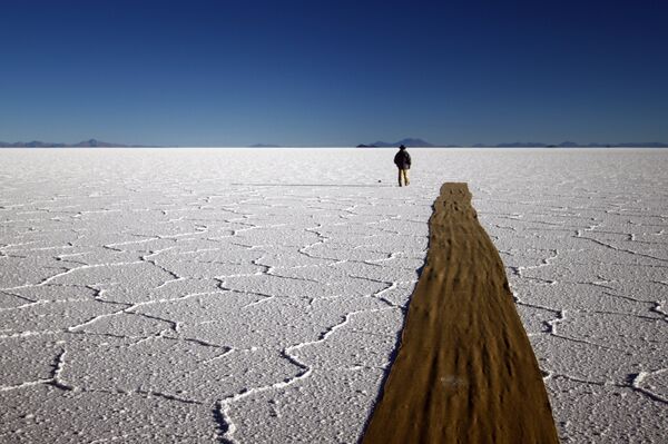 Exposición 'Mares blancos' del artista chileno, Hernán Cruz.   - Sputnik Mundo
