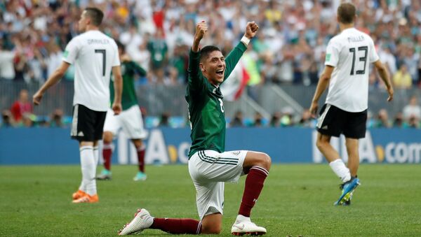 El partido entre México y Alemania El partido entre México y Alemania - Sputnik Mundo