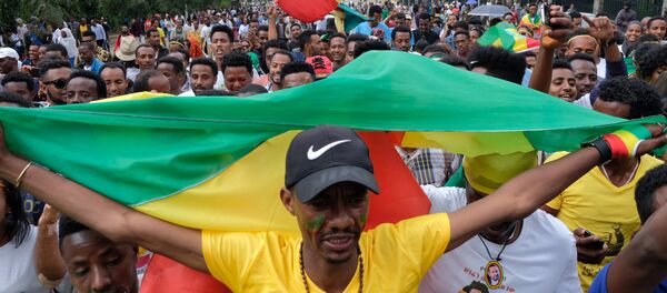 La manifestación en Etiopía - Sputnik Mundo