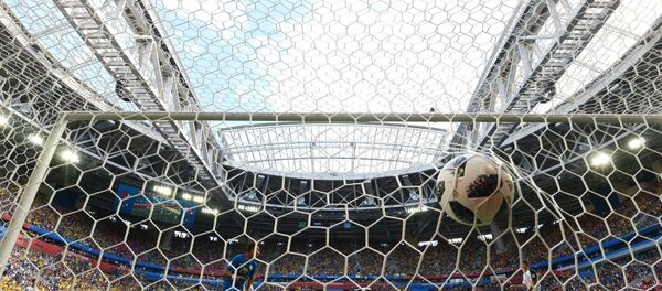 Un gol durante el partido Brasil - Costa Rica en el Mundial en Rusia - Sputnik Mundo