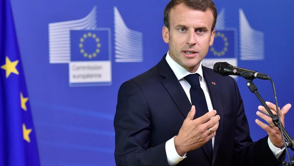 El presidente de Francia, Emmanuel Macron - Sputnik Mundo
