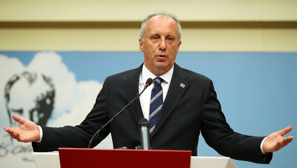 El candidato opositor Muharrem Ince - Sputnik Mundo