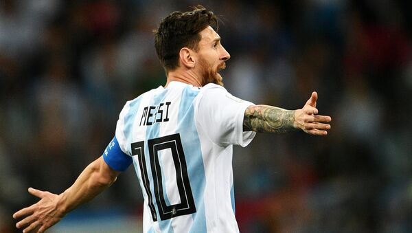 Lionel Messi, delantero argentino Lionel Messi, delantero argentino - Sputnik Mundo