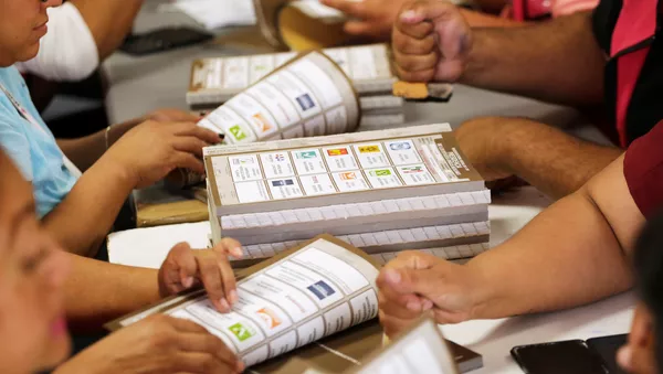 Papeletas electorales para las elecciones presidenciales en México
