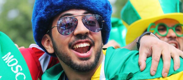 Hincha brasileño en Rusia - Sputnik Mundo