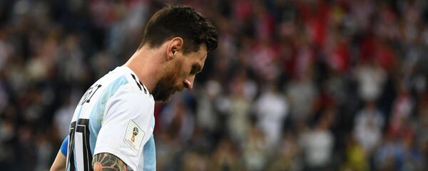 Lionel Messi, delantero de la selección argentina, una derrota por goleada ante Croacia - Sputnik Mundo