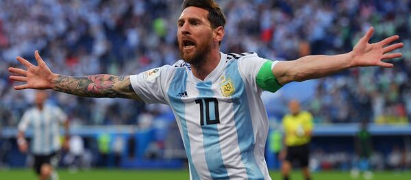 Lionel Messi, jugador argentino - Sputnik Mundo