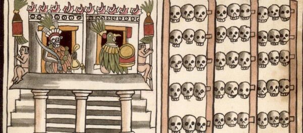 Tzompantli azteca. - Sputnik Mundo