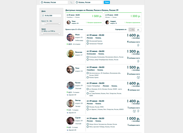 Las opciones de viajes en la página web BlaBlaCar - Sputnik Mundo