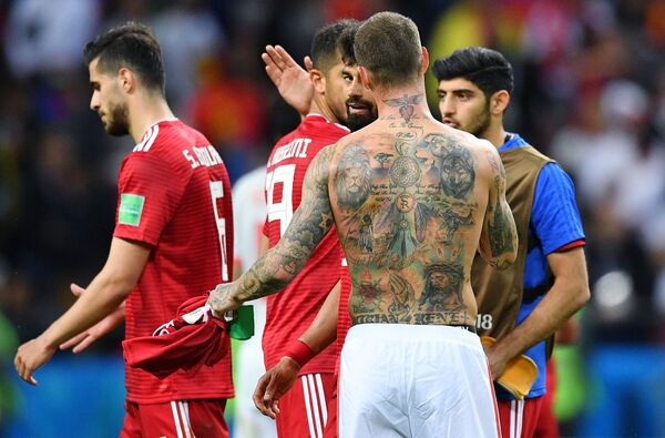 Los tatuajes más impresionantes de los participantes del Mundial 2018 - Sputnik Mundo