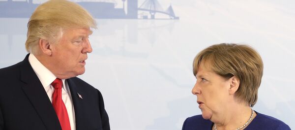 El presidente de EEUU, Donald Trump, y la canciller de Alemania, Angela Merkel El presidente de EEUU, Donald Trump, y la canciller de Alemania, Angela Merkel - Sputnik Mundo