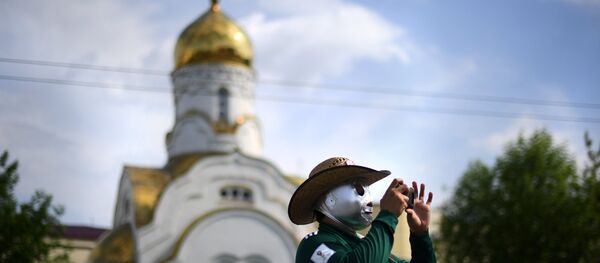 Un hicnha mexicano en Ekaterimburgo - Sputnik Mundo