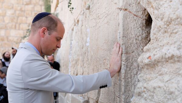 El príncipe Guillermo en Jerusalén - Sputnik Mundo