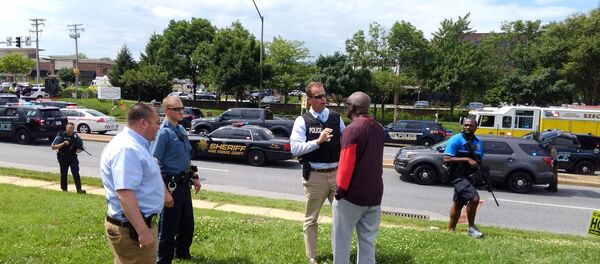 Lugar del tiroteo en Annapolis, EEUU - Sputnik Mundo