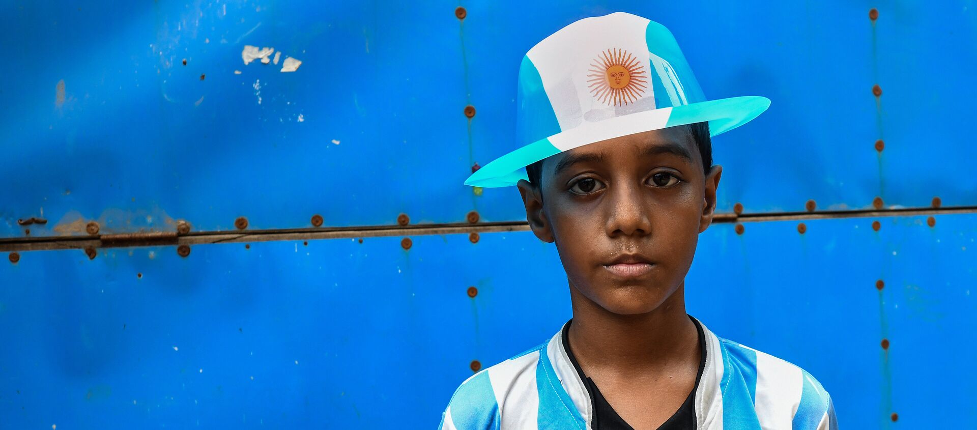 Niño bangladesí seguidor de la selección argentina - Sputnik Mundo, 1920, 28.06.2018