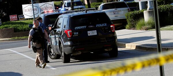 Lugar del tiroteo en Annapolis, EEUU - Sputnik Mundo