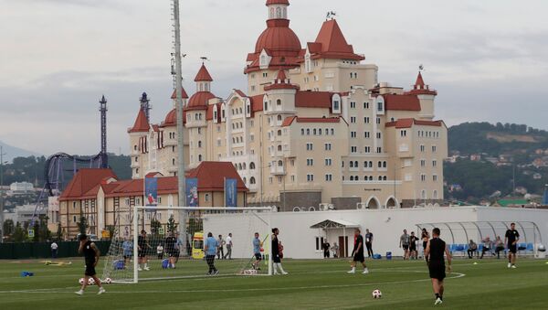 La selección de Uruguay entrena en Sochi - Sputnik Mundo