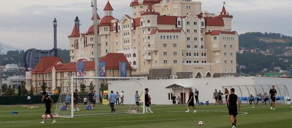 La selección de Uruguay entrena en Sochi - Sputnik Mundo