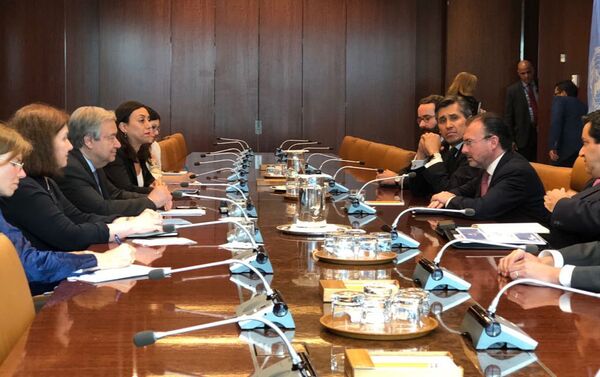 El Canciller Luis Videgaray se reunió con el Secretario General de la ONU Antonio Guterres - Sputnik Mundo