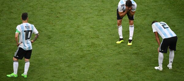 La selección argentina tras la derrota - Sputnik Mundo