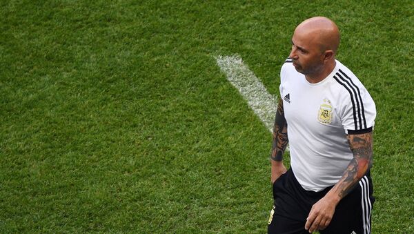 Jorge Sampaoli, entrenador de la selección argentina - Sputnik Mundo