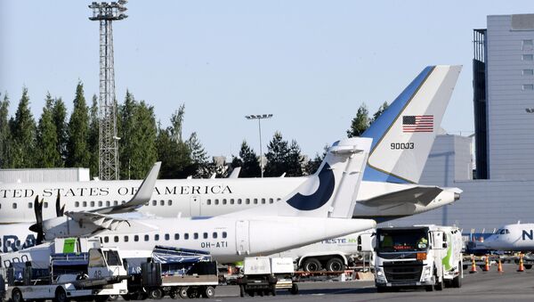 Aviones de la Administración de EEUU en el aeropuerto de Helsinki (archivo) - Sputnik Mundo