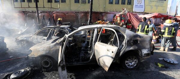 Las consecuencias de la explosión en Jalalabad, Afganistán - Sputnik Mundo